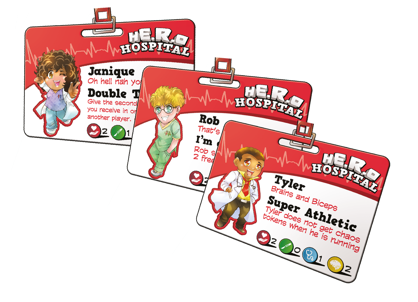 PVC Hospital ID-Badges - Core Game